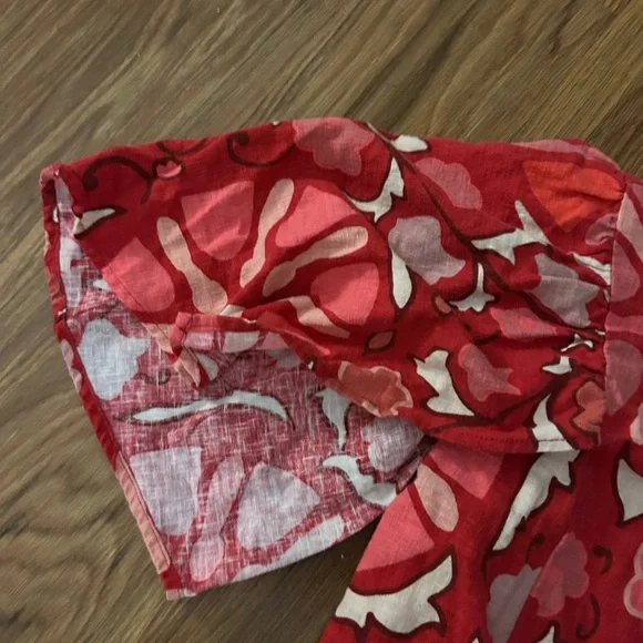 RHODE Red Floral Midi Dress - Picture 2 of 4